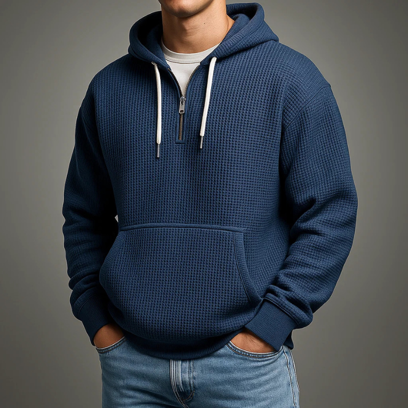 Corey | Men's Half-Zip Pullover Hoodie