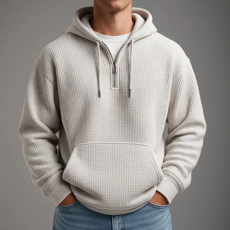 Corey | Men's Half-Zip Pullover Hoodie