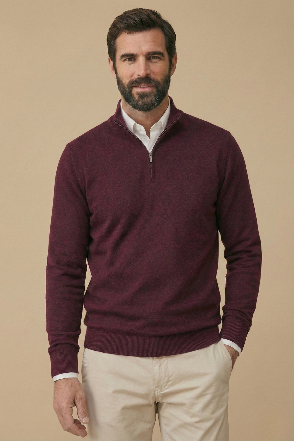 Cyrus | Men's Quarter Zip Sweater