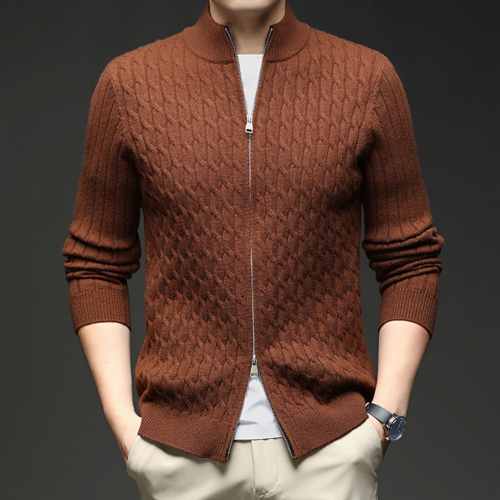 Elliott | Men's Zip Up Cardigan