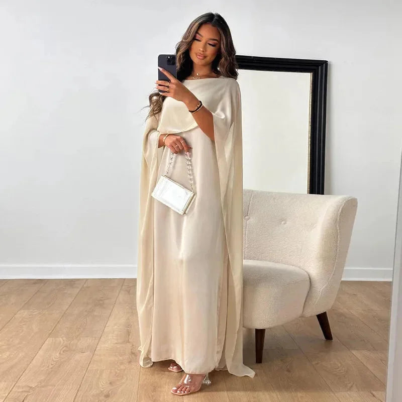 Grace | Women Wedding Guest Cape Maxi Dress