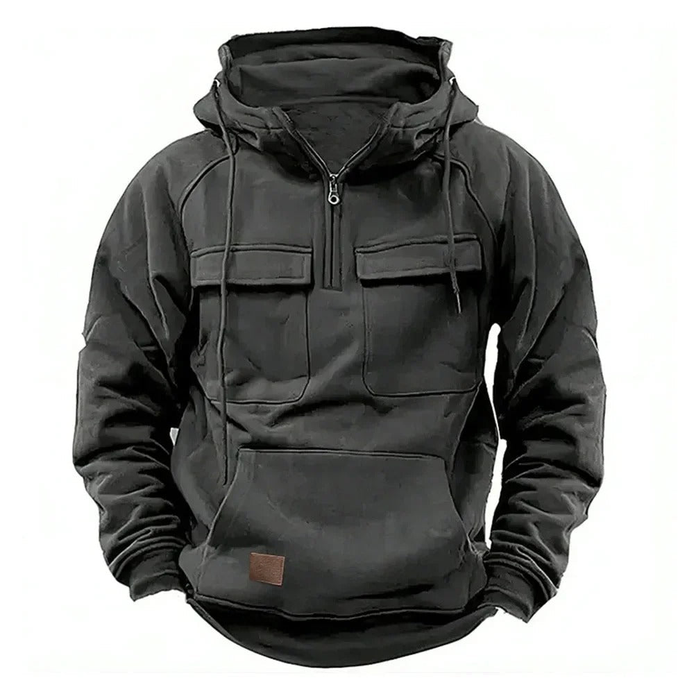 Garrett | Men's Half-Zip Pullover Hoodie