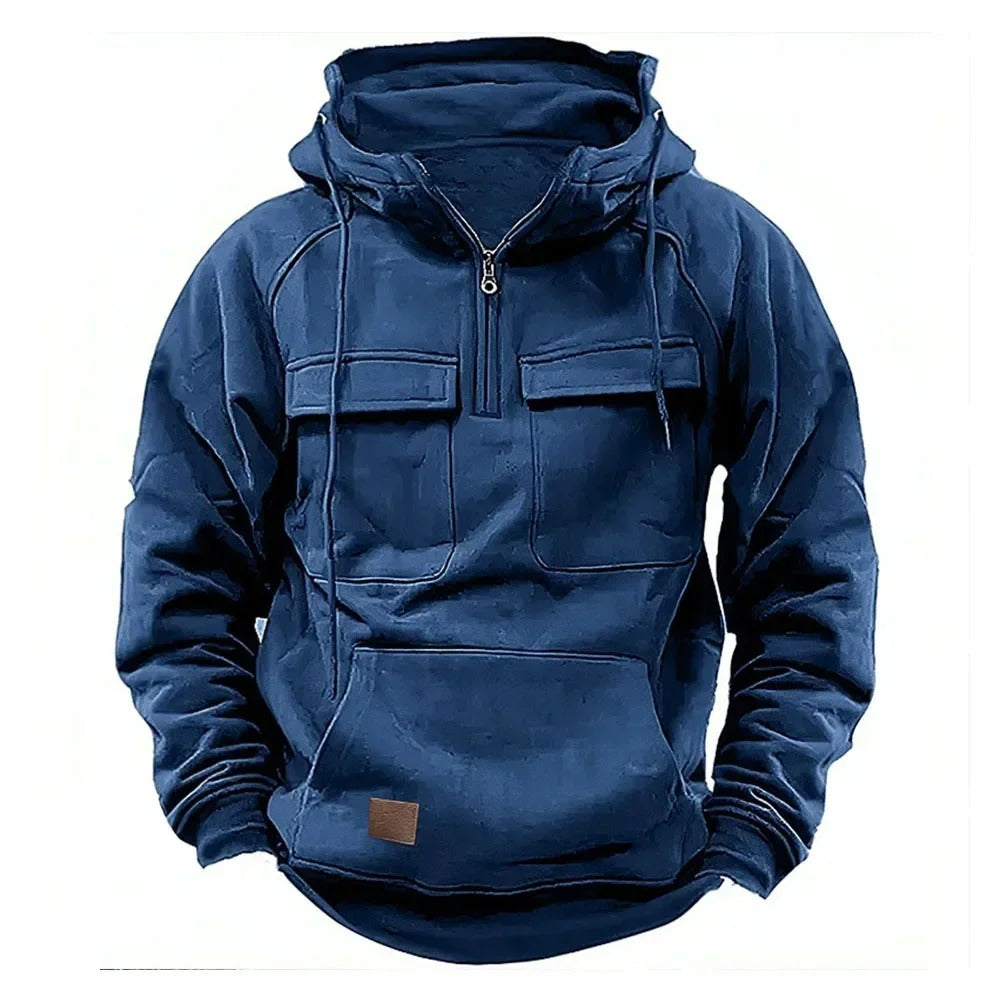 Garrett | Men's Half-Zip Pullover Hoodie