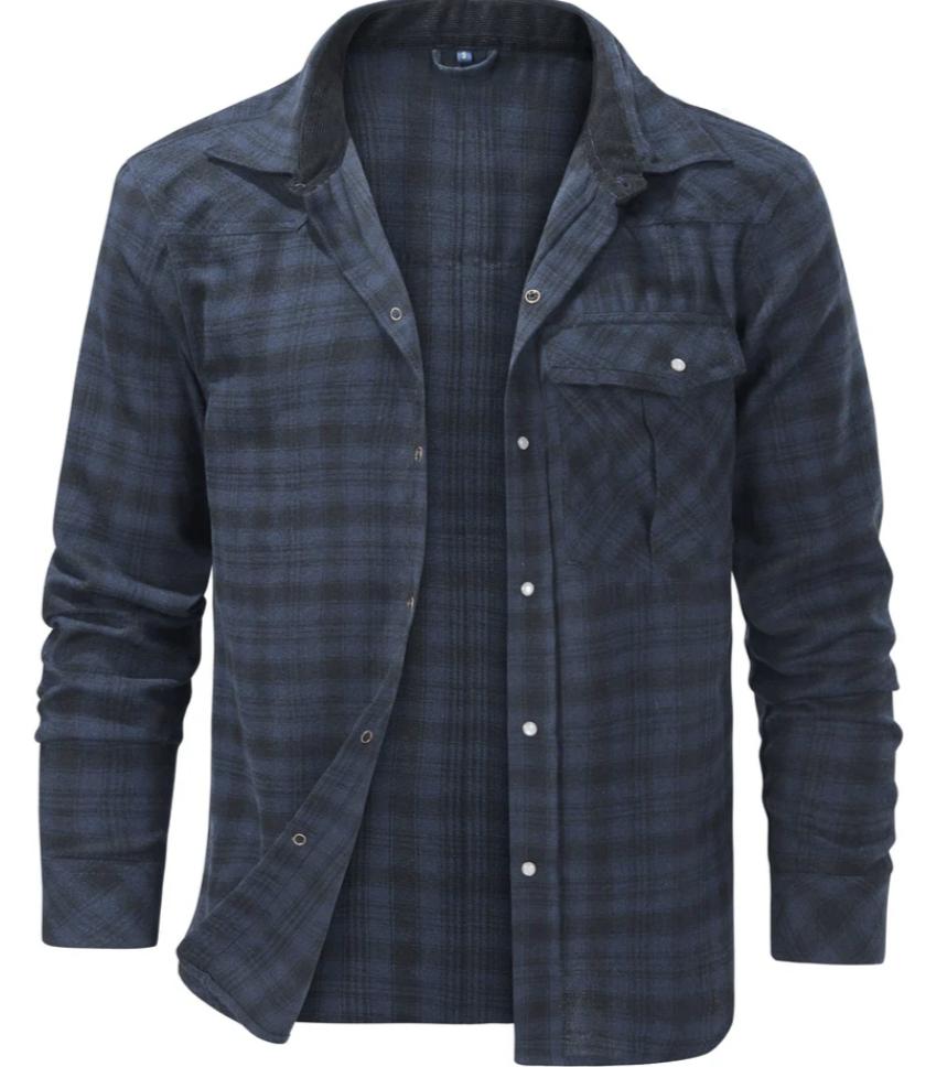 Garrett | Men's Plaid Long Sleeve Shirt