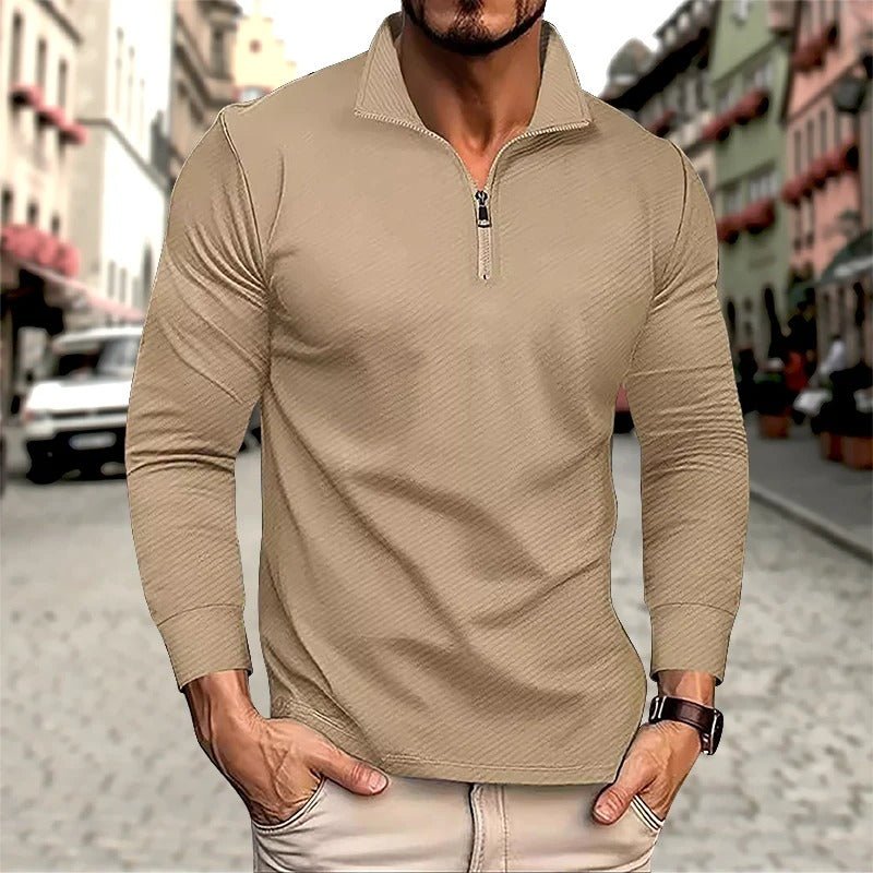Ike | Men's Long Sleeve Zip Polo