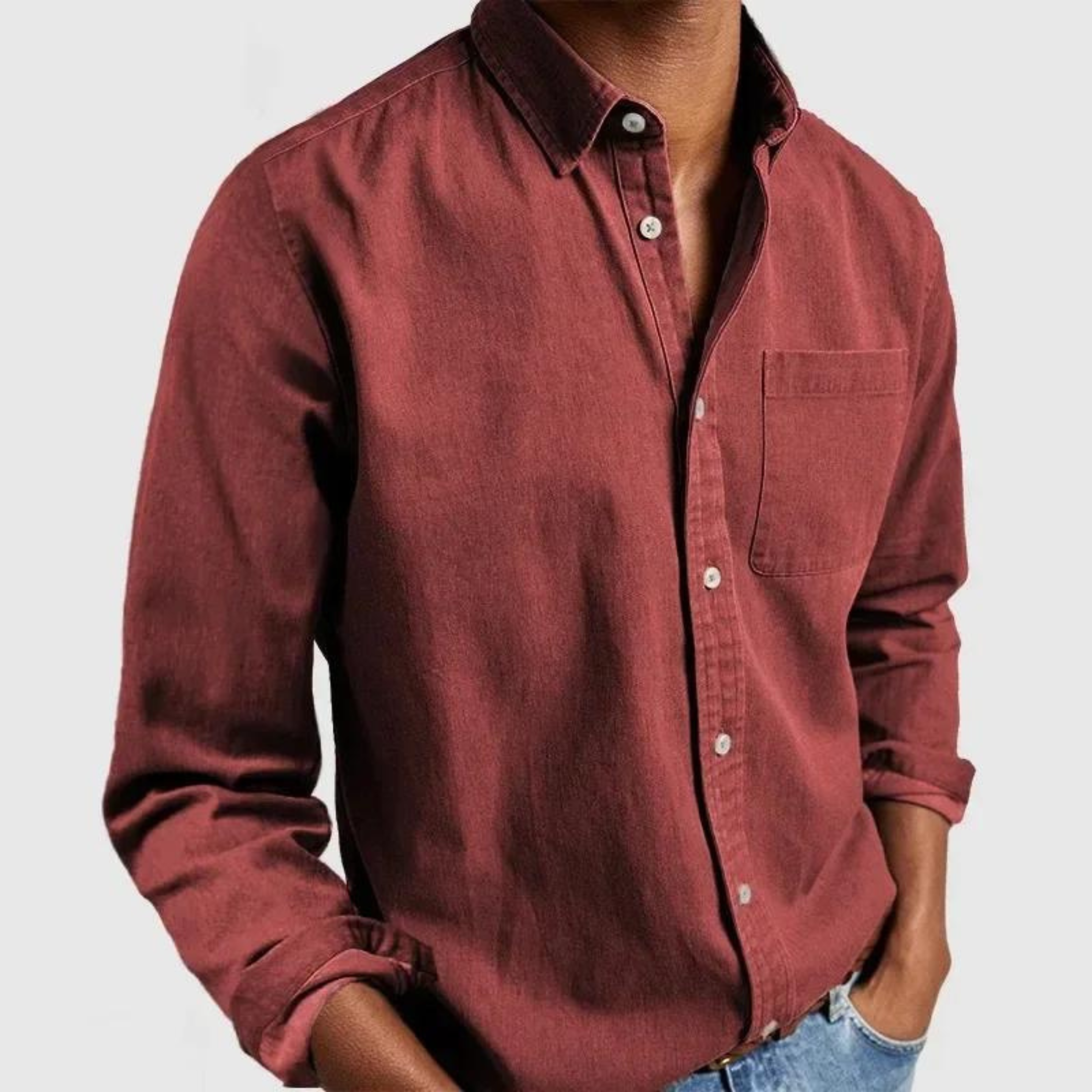 Jasper | Men's Long Sleeve Button-Down Casual Shirt