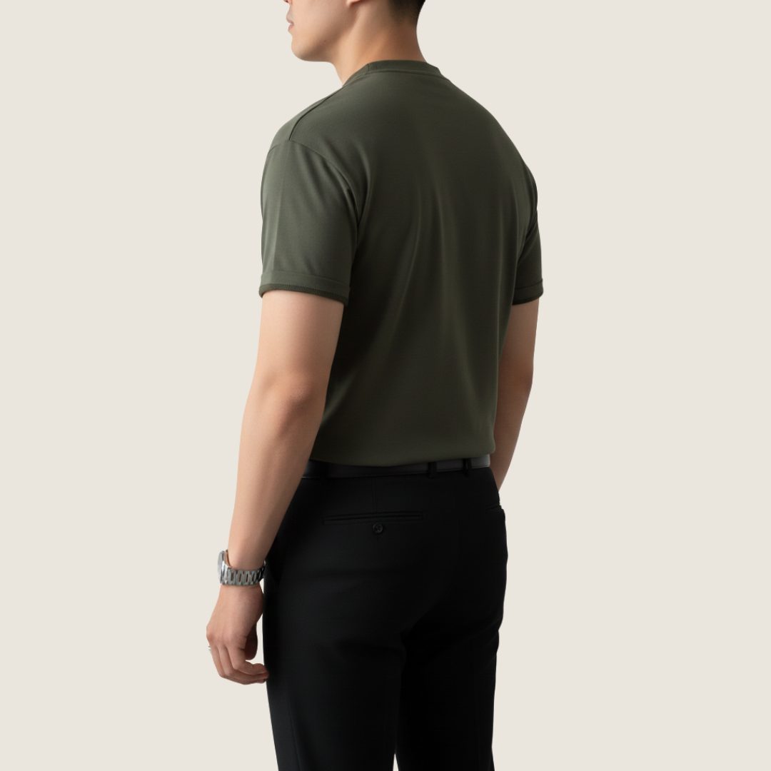 Jaxon | Men's Short Sleeve Button-Up Henley T-Shirt