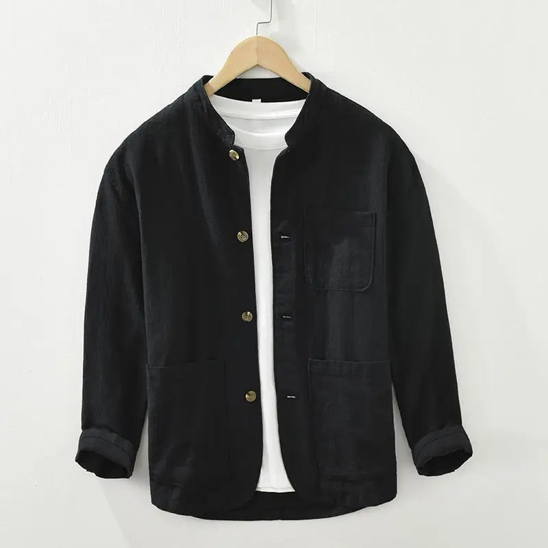 Josiah | Men's Long Sleeve Casual Shirt Jacket