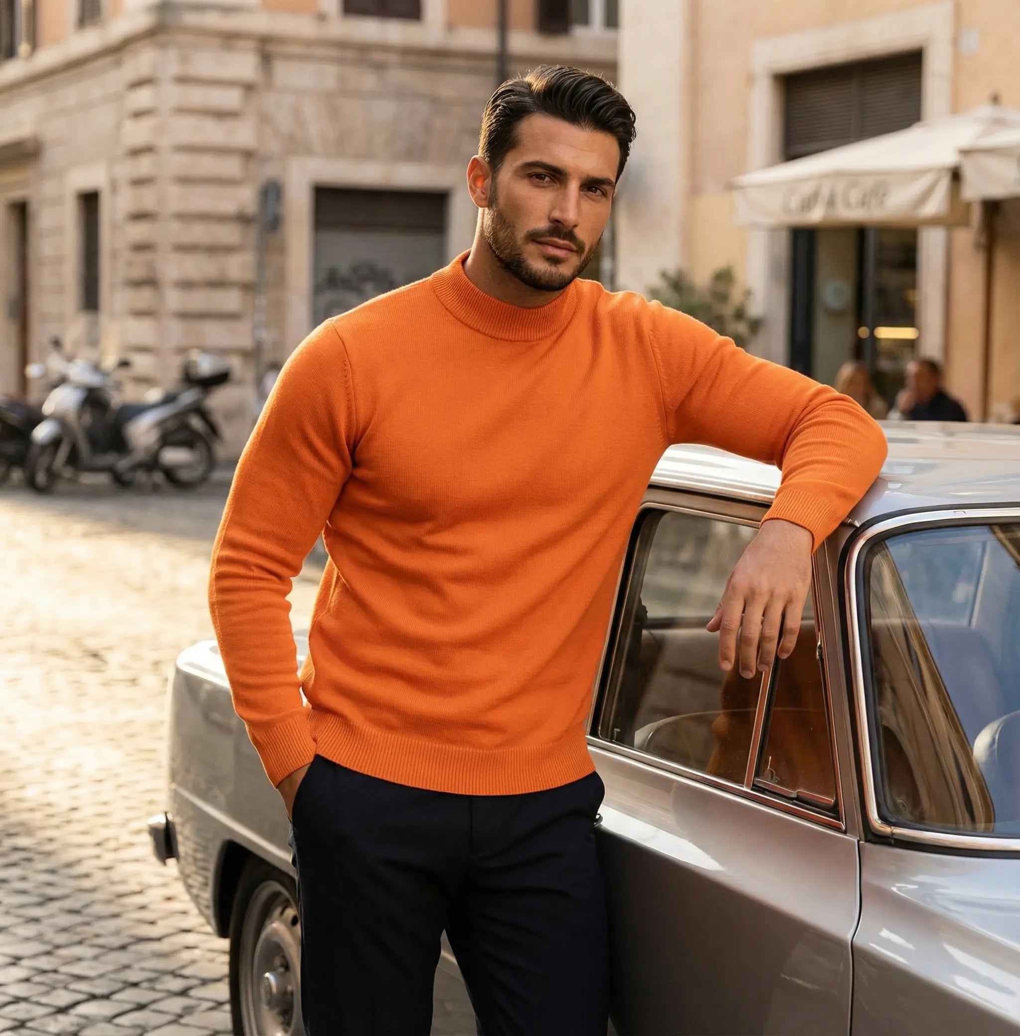 Kent | Men's Fitted Turtleneck Sweater