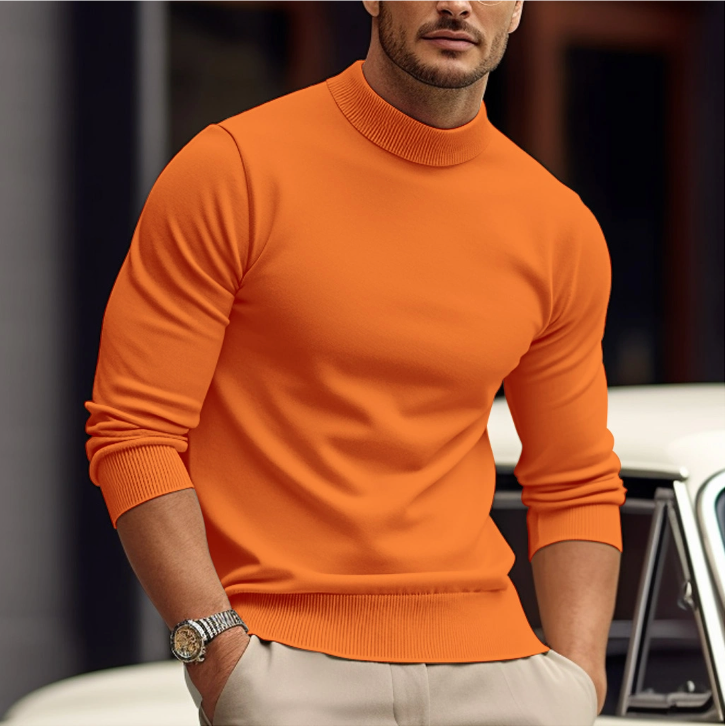Kent | Men's Fitted Turtleneck Sweater