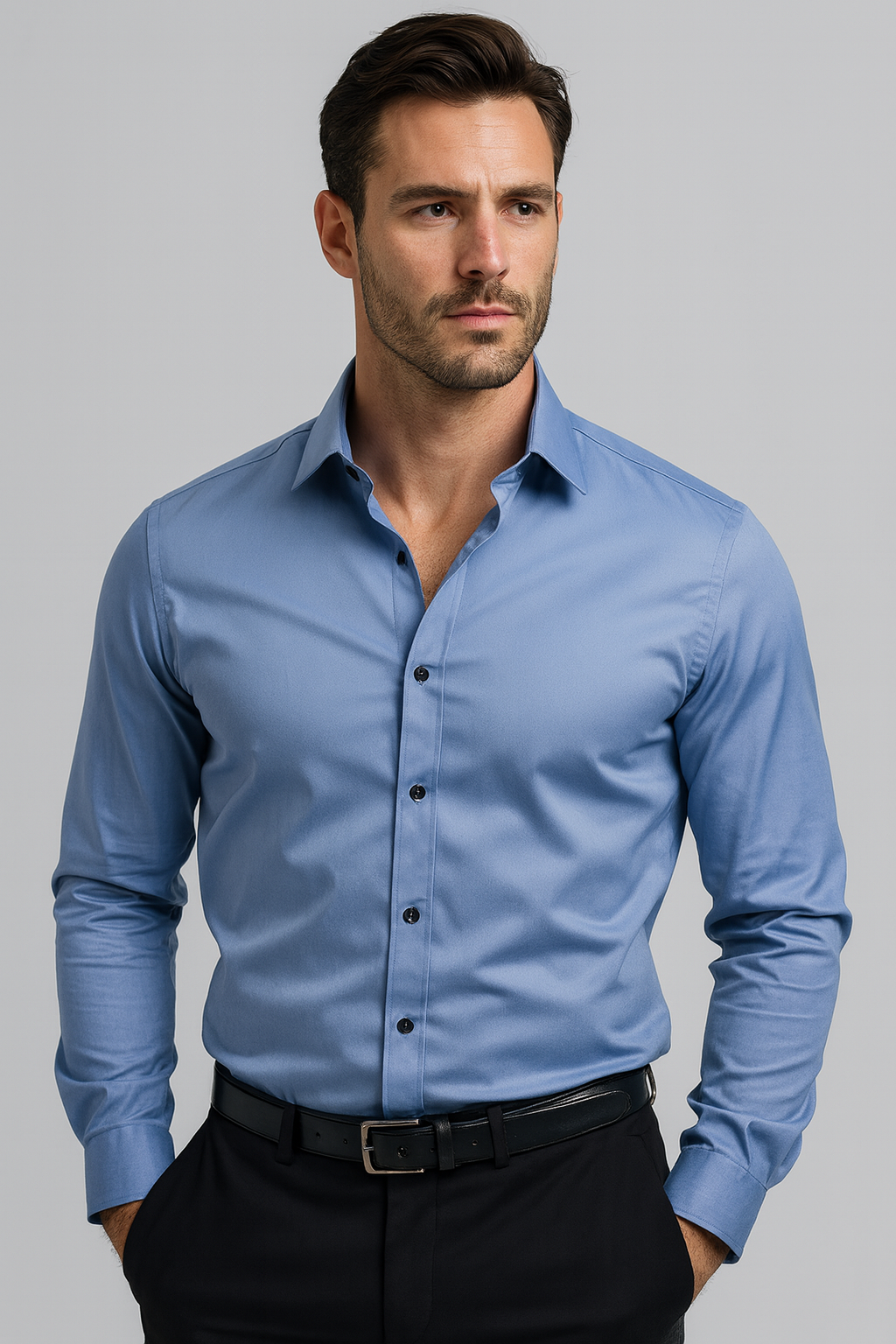Kurt | Men's Slim-Fit Button-Up Dress Shirt