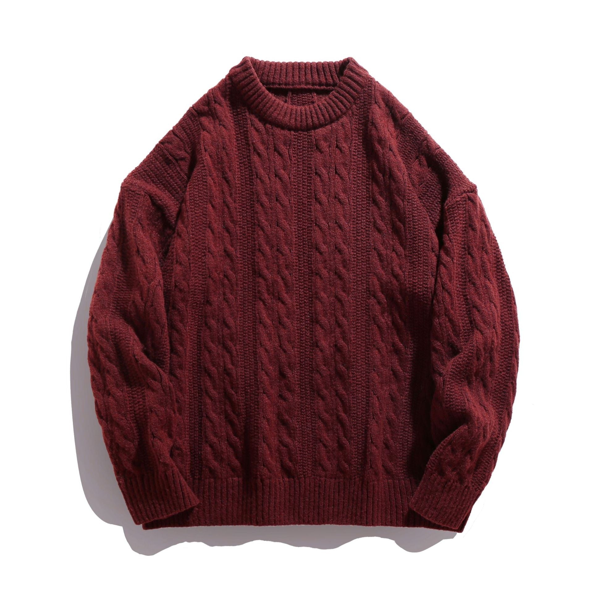Marc | Men's Cable Knit Crew Neck Sweater