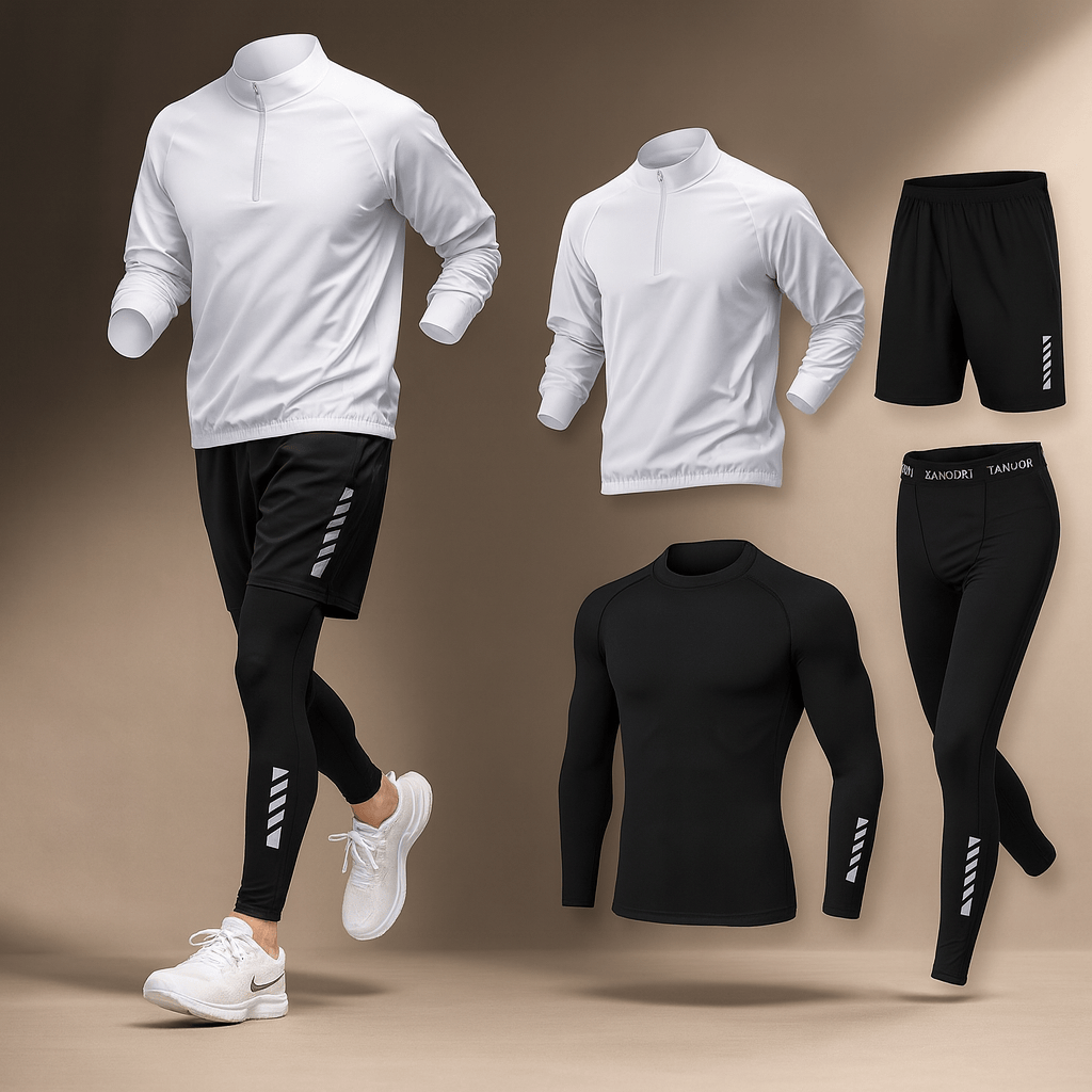 Maxwell | Men's Long Sleeve Quarter-Zip Activewear Set