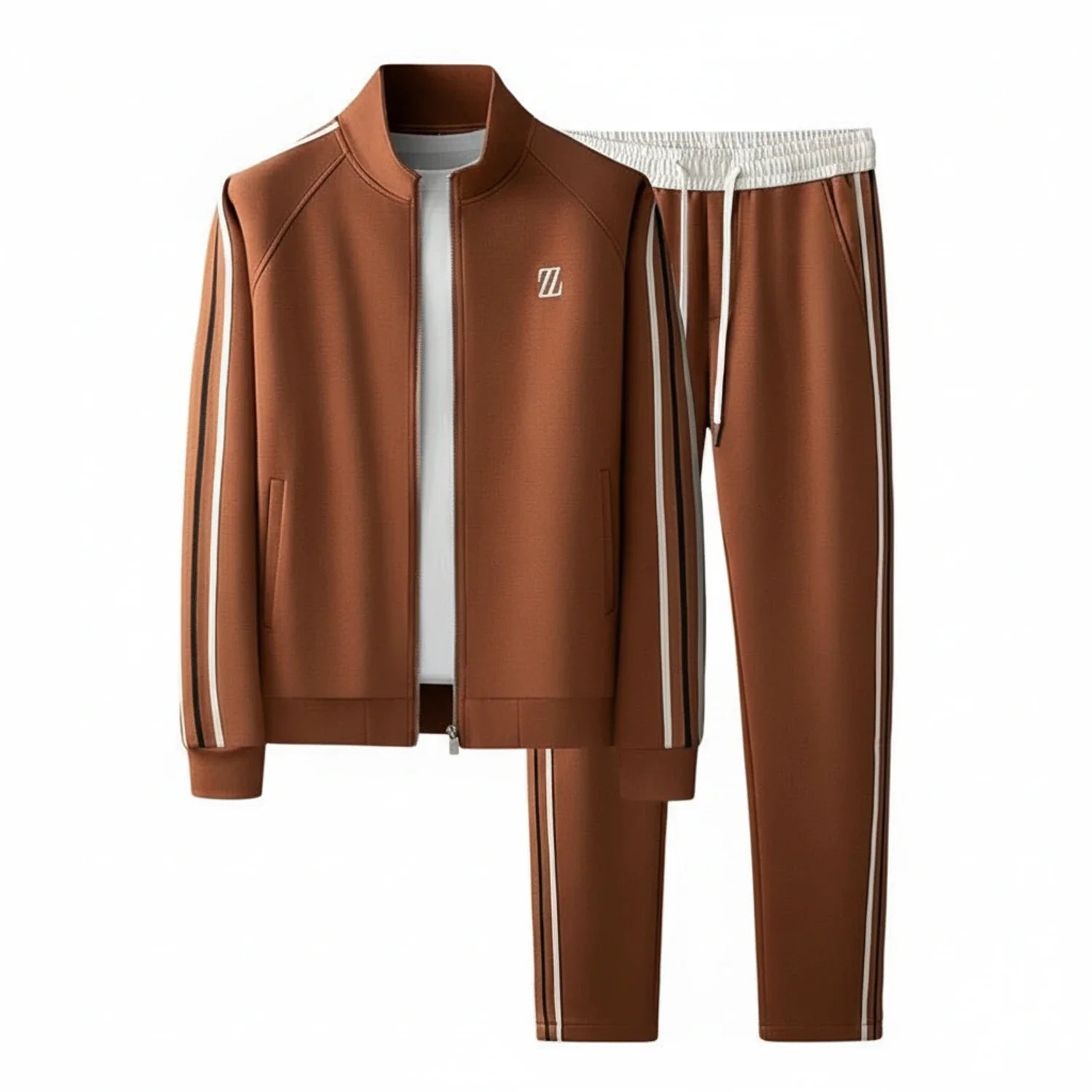 Zip-Up Tracksuit Set for Men
