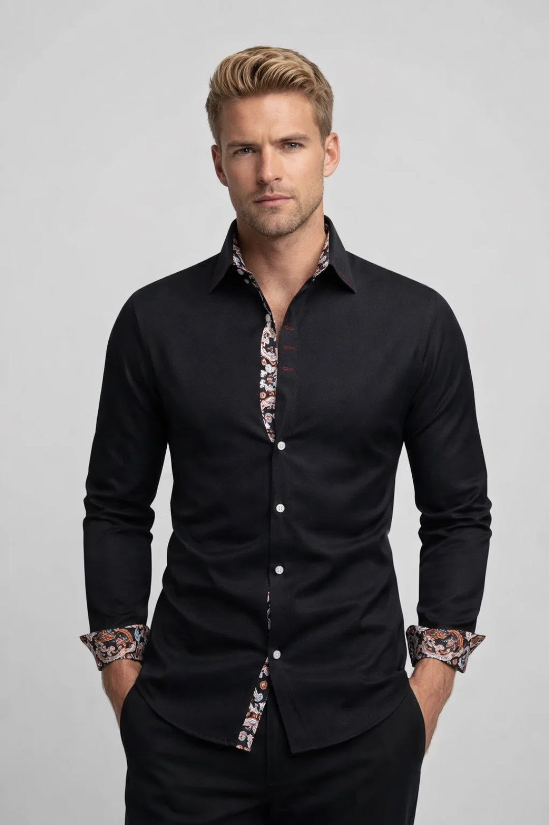 Patrick | Men's Long Sleeve Button-Up Dress Shirt