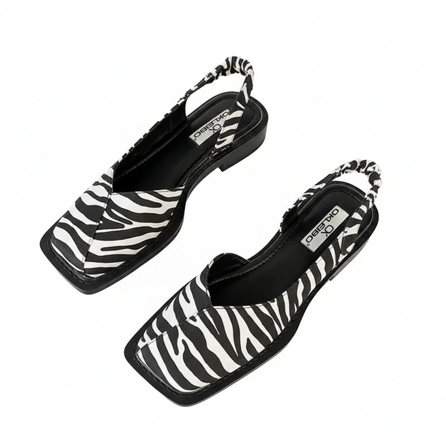 Square Toe Slingback Sandals for Women