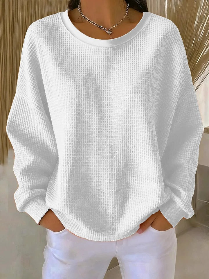 Sylvia | Women's Oversized Waffle Knit Sweater