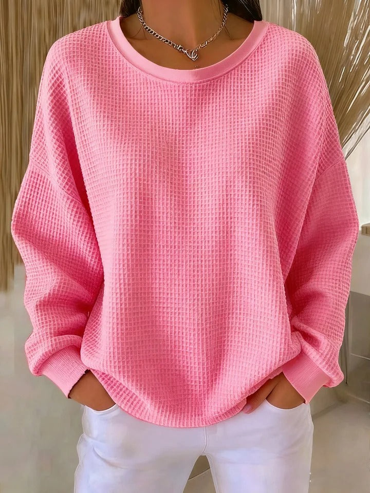 Sylvia | Women's Oversized Waffle Knit Sweater