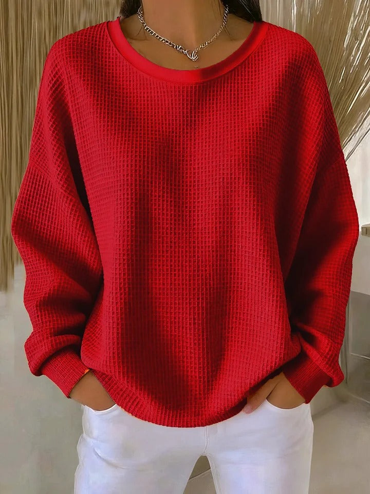 Sylvia | Women's Oversized Waffle Knit Sweater