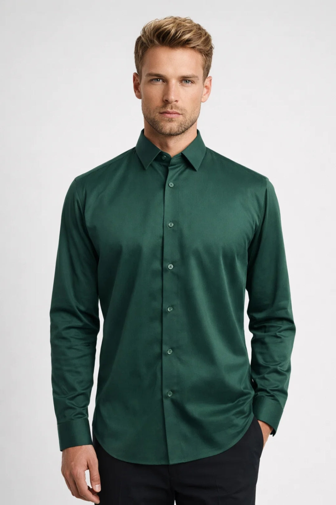 Tobias | Men's Long Sleeve Button-Up Shirt