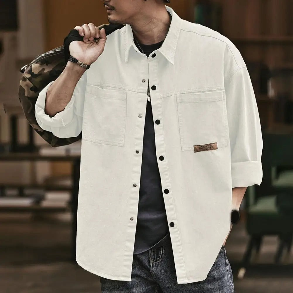 Wayne | Men's Long Sleeve Button-Down Shirt