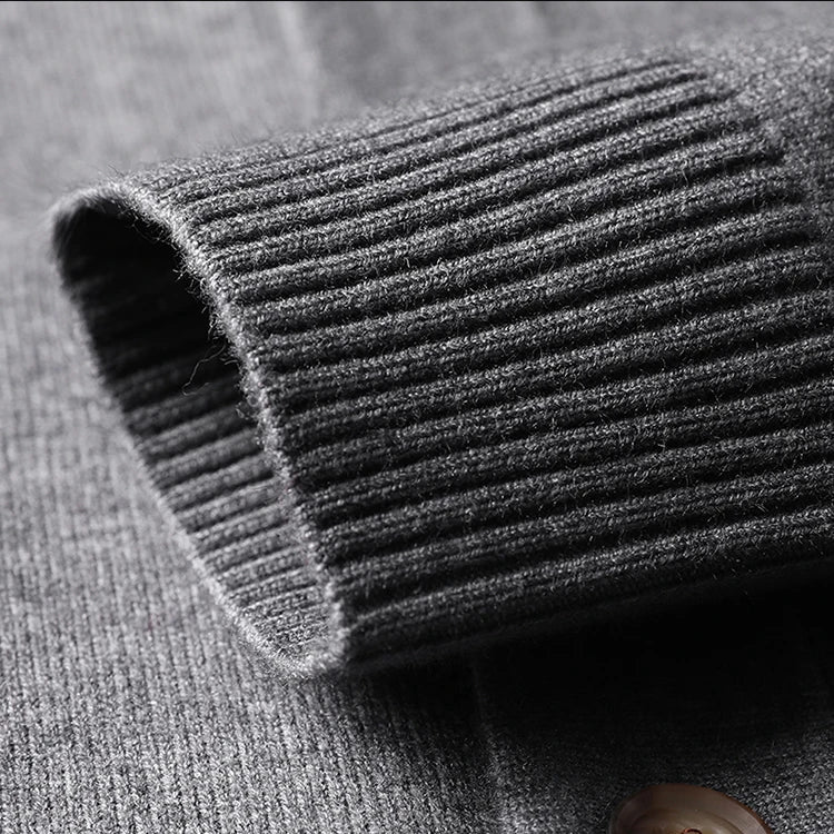 Zane | Men's Button-Down Ribbed Knit Cardigan